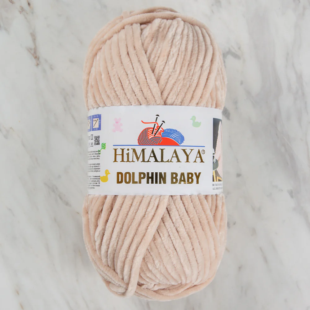 Himalaya Dolphin Baby Chenille Yarn , Light Beige - 80373