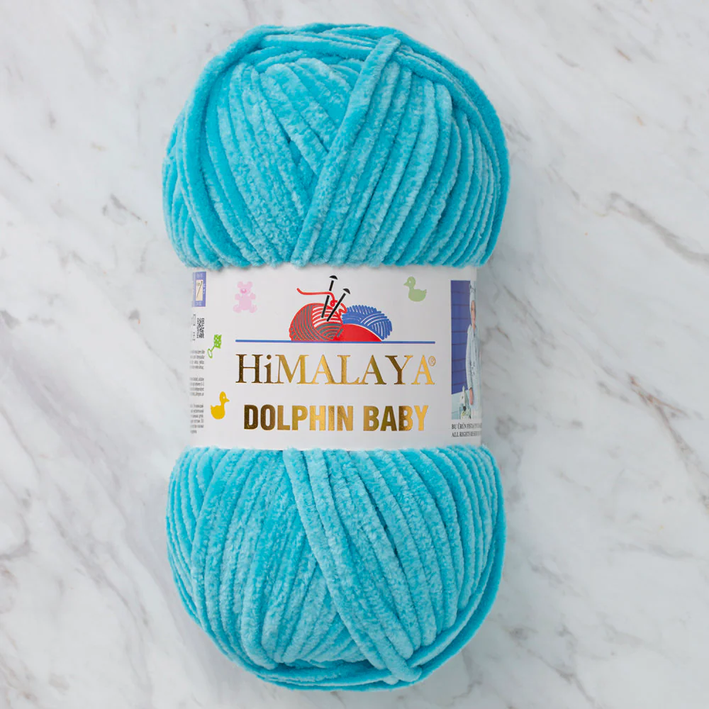Himalaya Dolphin Baby Chenille Yarn, Turquoise - 80315