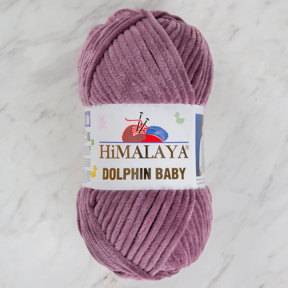 Himalaya Dolphin Baby Chenille Yarn , Dried Rose - 80377