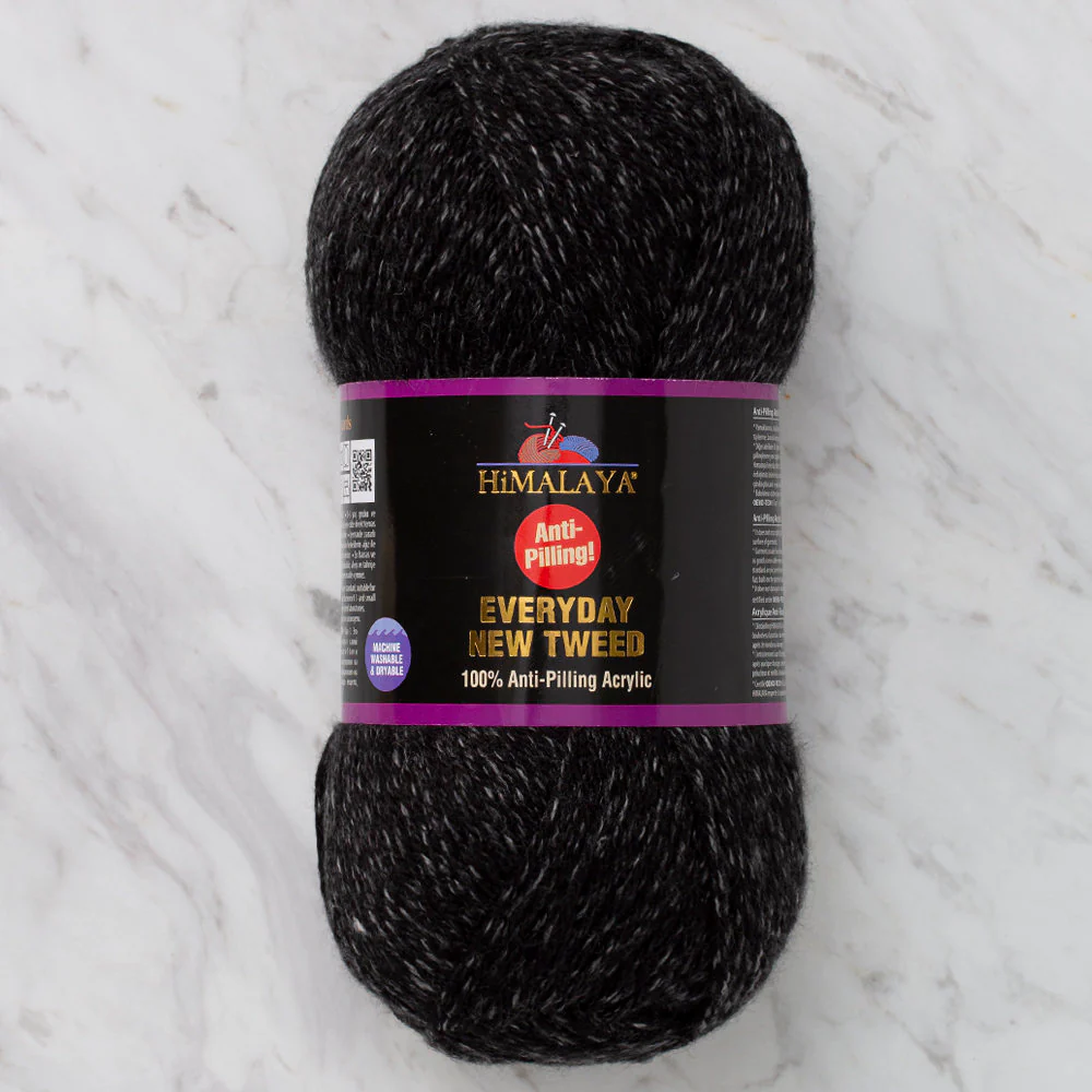 Himalaya Everyday New Tweed Yarn, Black - 75112