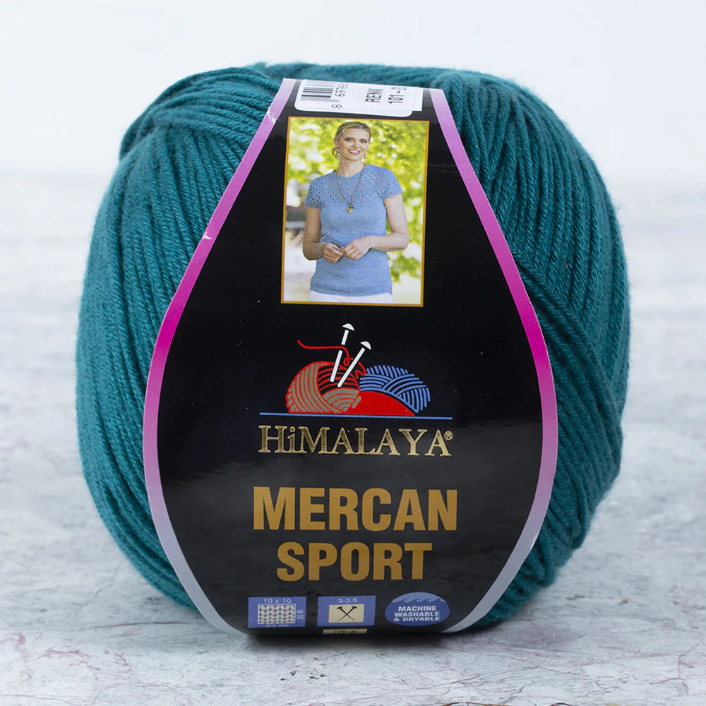 Himalaya Mercan Sport Yarn, Petrol Blue - 101-23