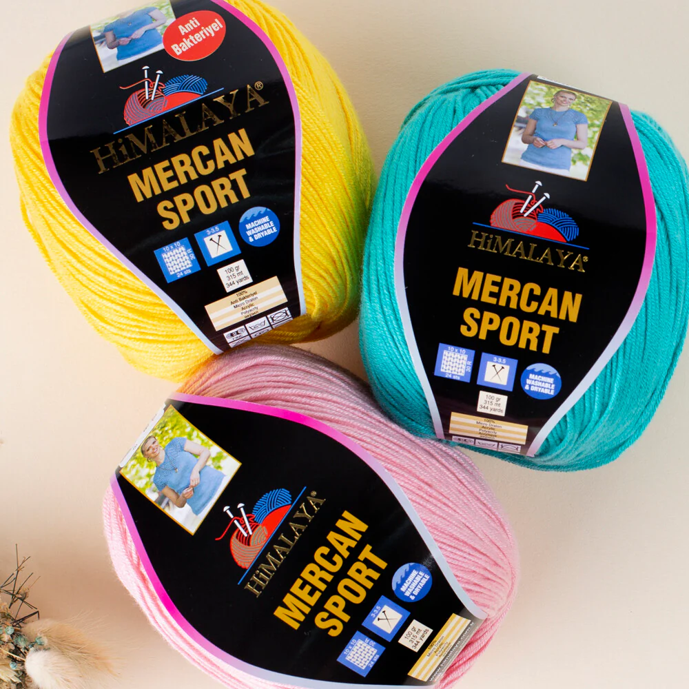 Himalaya Mercan Sport Yarn, Vermilion - 101-10 - Image 3