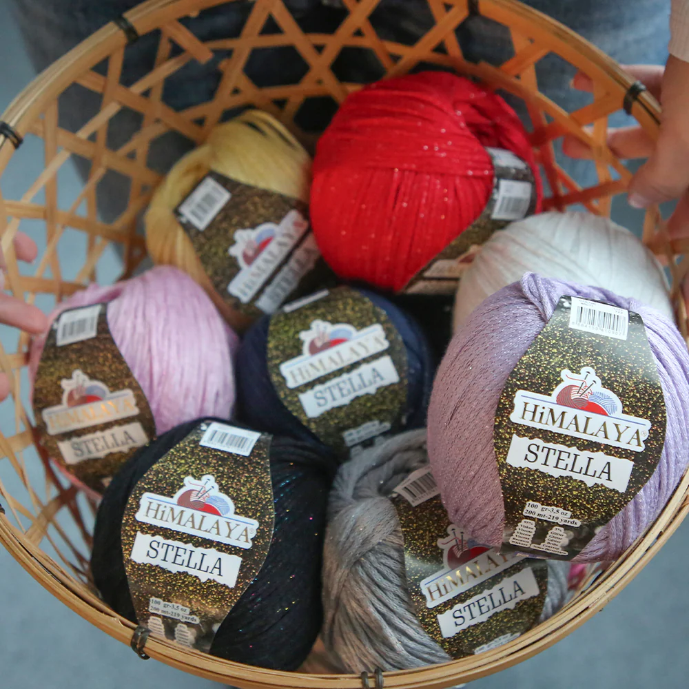 Himalaya Stella Hand Knitting Yarn,Light Claret Red - 46031 - Image 3