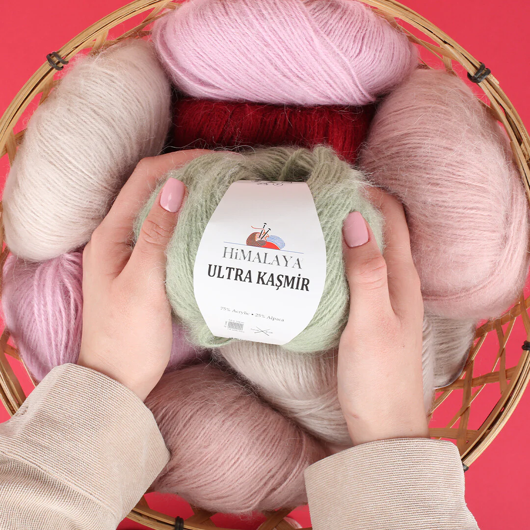 Himalaya Ultra KaÅŸmir Knitting Yarn, Dark Red - 56806 - Image 3