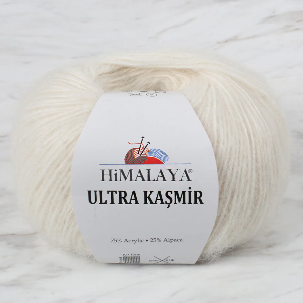 Himalaya Ultra Kaşmir Knitting Yarn, Ecru - 56808
