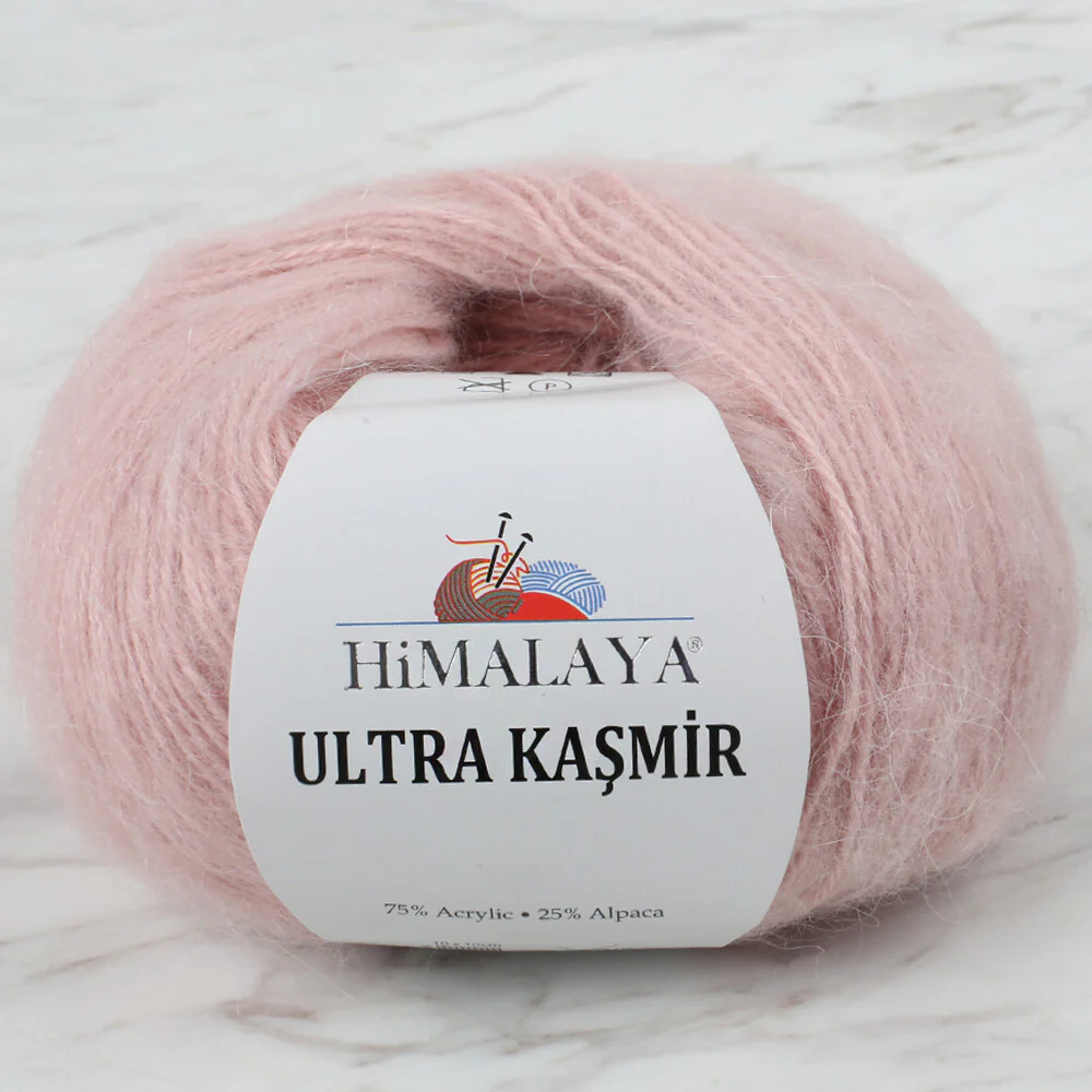 Himalaya Ultra KaÅŸmir Knitting Yarn, Powder Pink - 56801