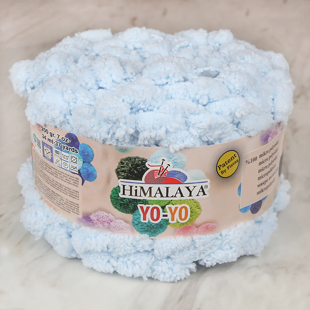 Himalaya Yo-Yo Hand Knitting Yarn , Baby Blue - 82109