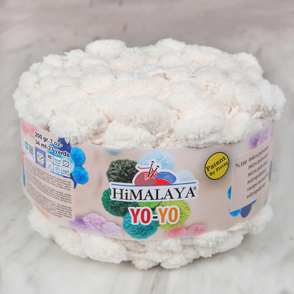 Himalaya Yo-Yo Hand Knitting Yarn , Cream - 82102