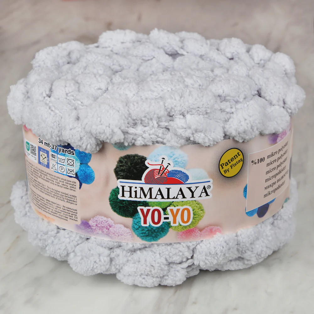 Himalaya Yo-Yo Hand Knitting Yarn , Light Grey - 82123