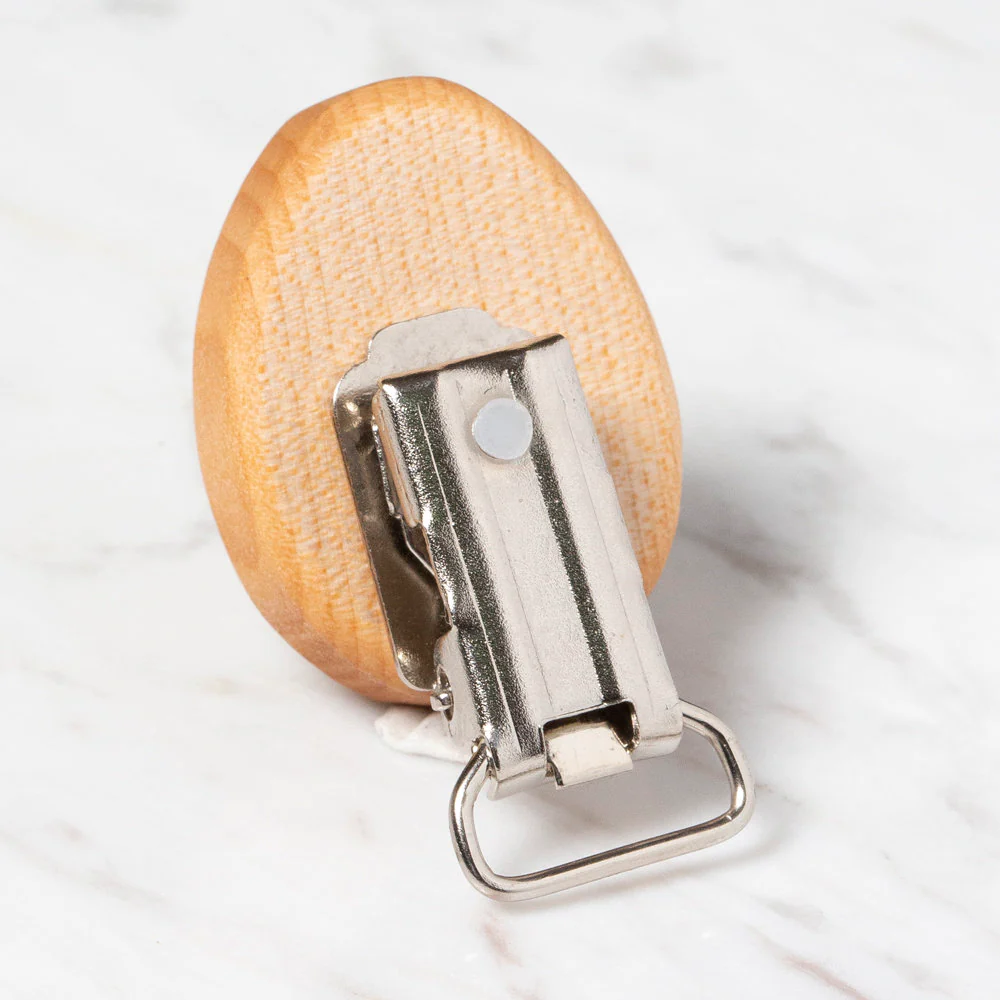 Hobi Baby Egg Shaped Organic Wooden Pacifier Clip - FK04 - Image 2
