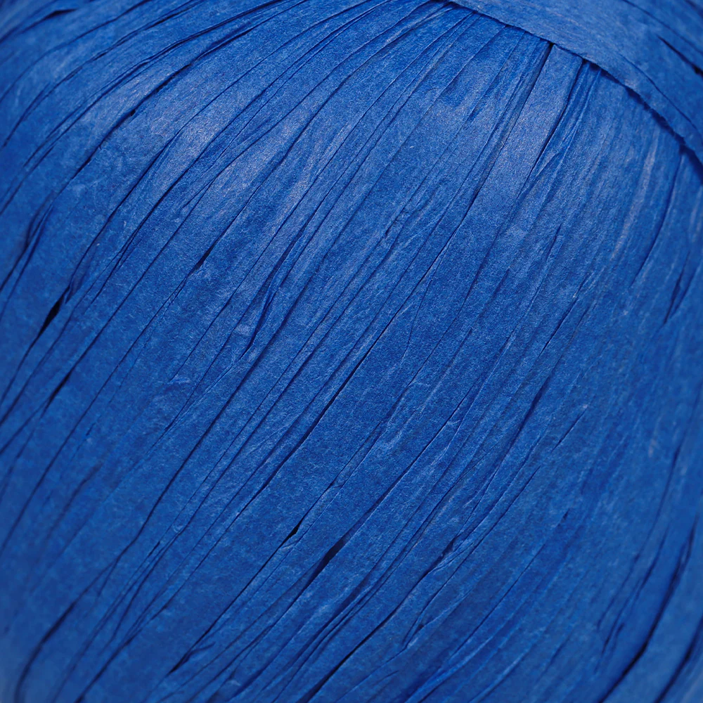 Iplix Natural Raffia Paper Yarn ,Blue - 88A - Image 2