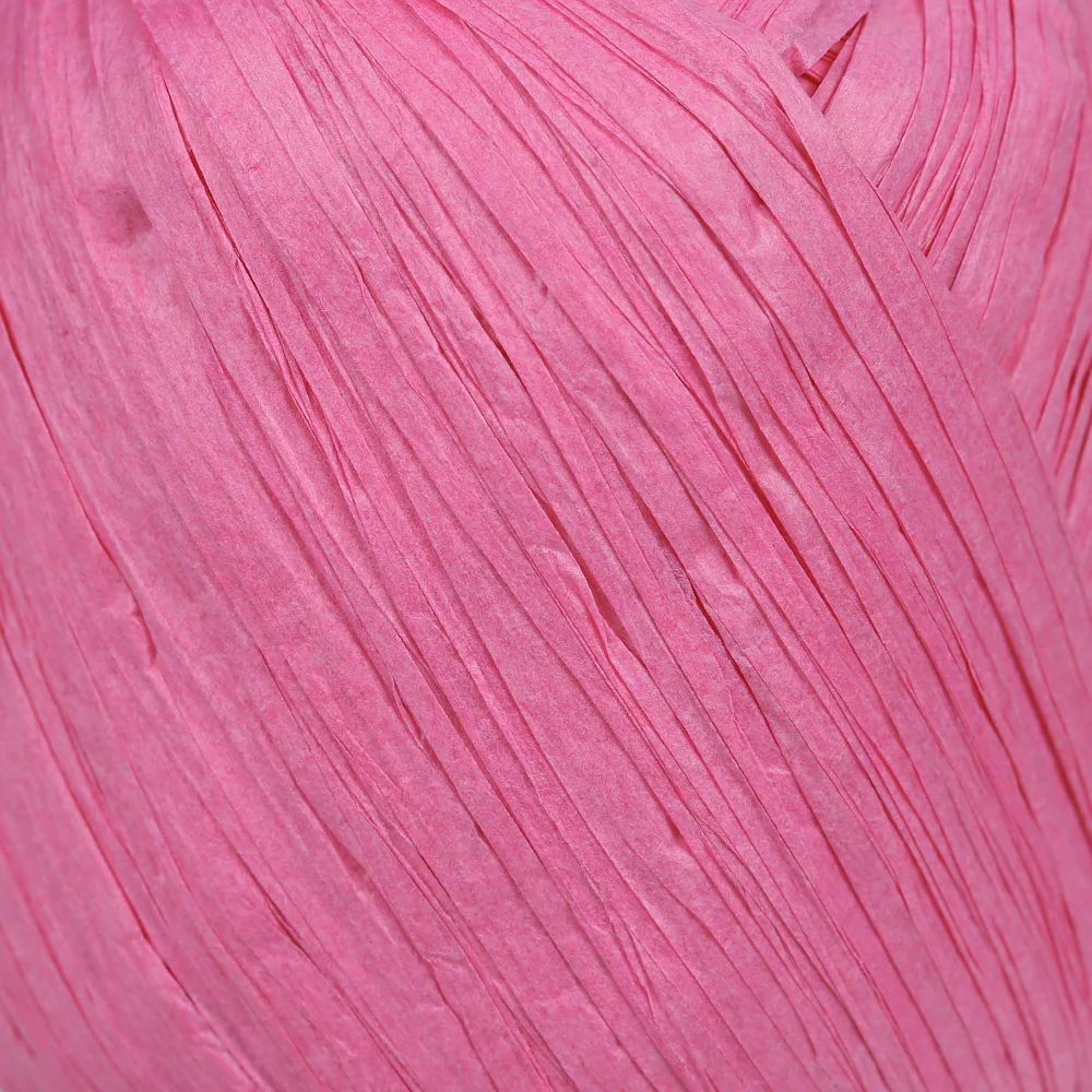 Iplix Natural Raffia Paper Yarn ,Pink - 75 - Image 2