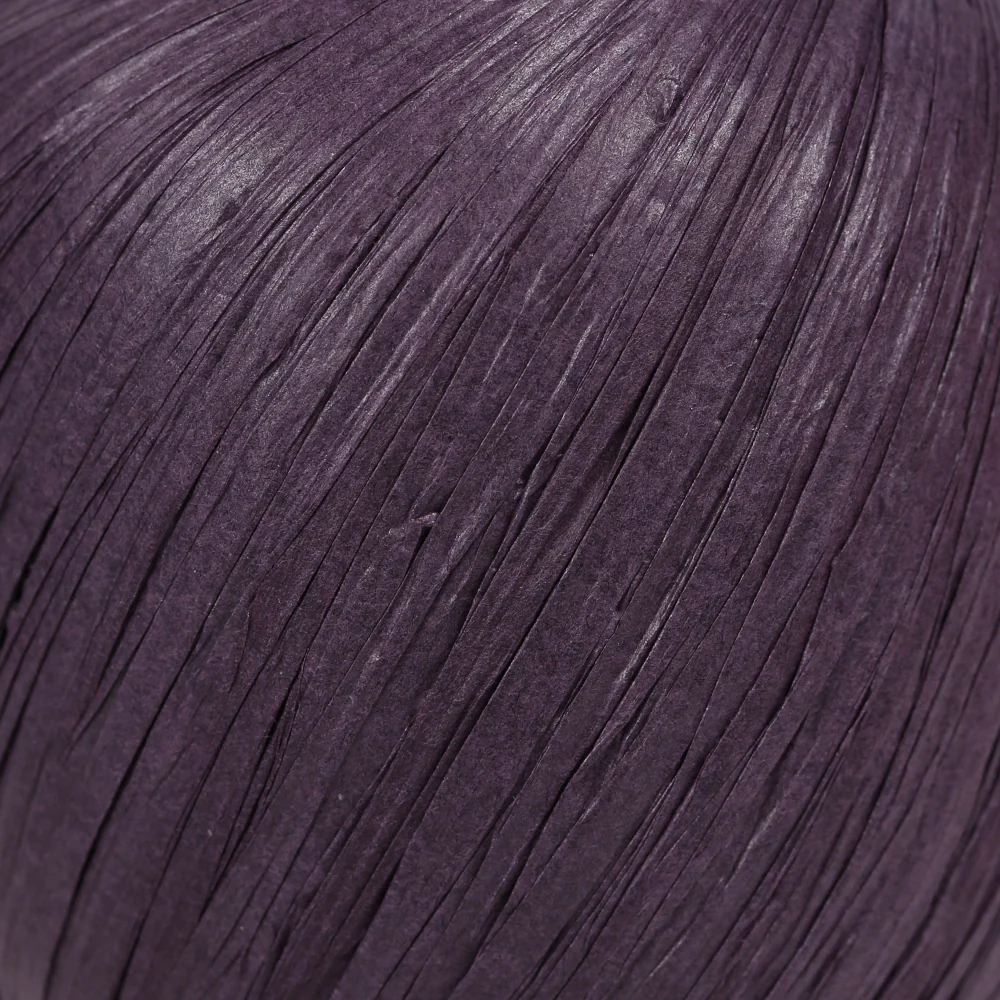 Iplix Natural Raffia Paper Yarn ,Purple - 58 - Image 2