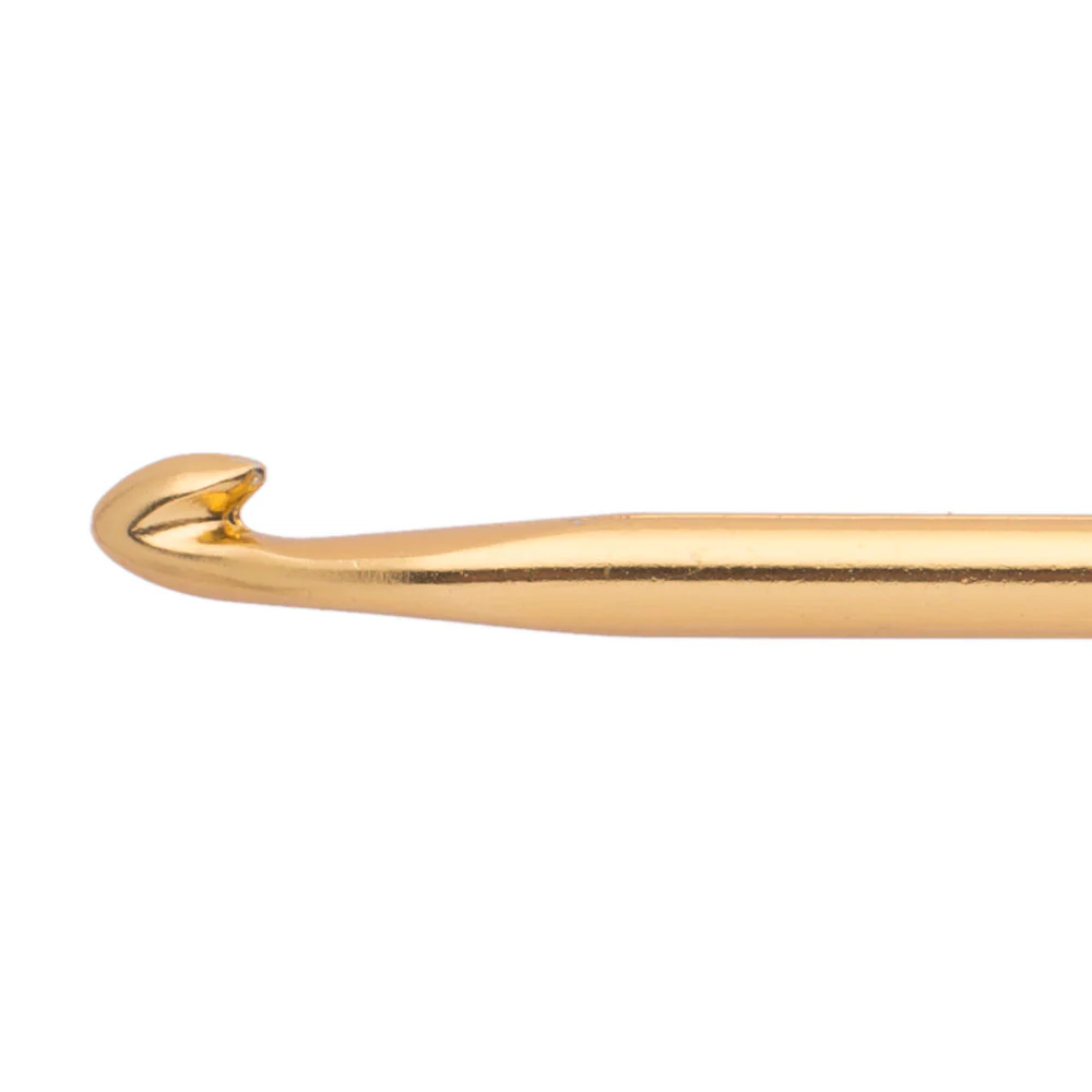 Kartopu 4.5 mm 15 cm Metal Crochet Hook, Gold - Image 2