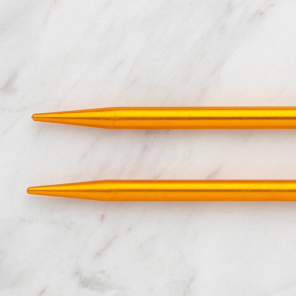 Kartopu 6 mm 25 cm Knitting Needles for Kid, Yellow - Image 2