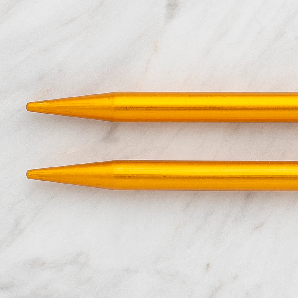Kartopu 8 mm 25 cm Knitting Needles for Kid, Yellow - Image 2