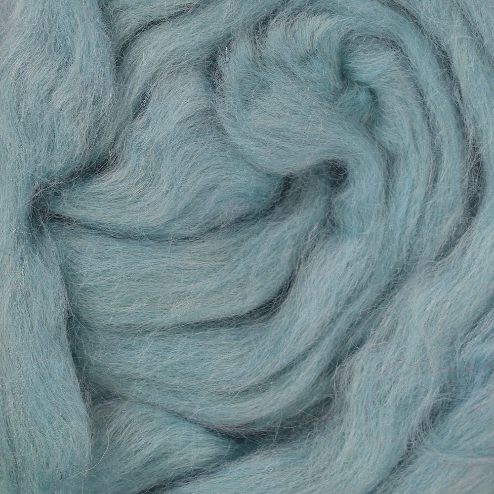 Kartopu Natural Wool Roving Felt, Blue - K537 - Image 2
