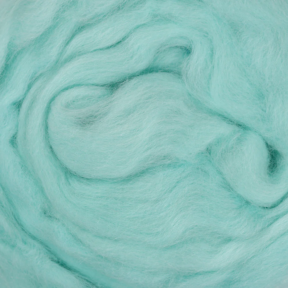 Kartopu Natural Wool Roving Felt,Cyan - K443 - Image 3
