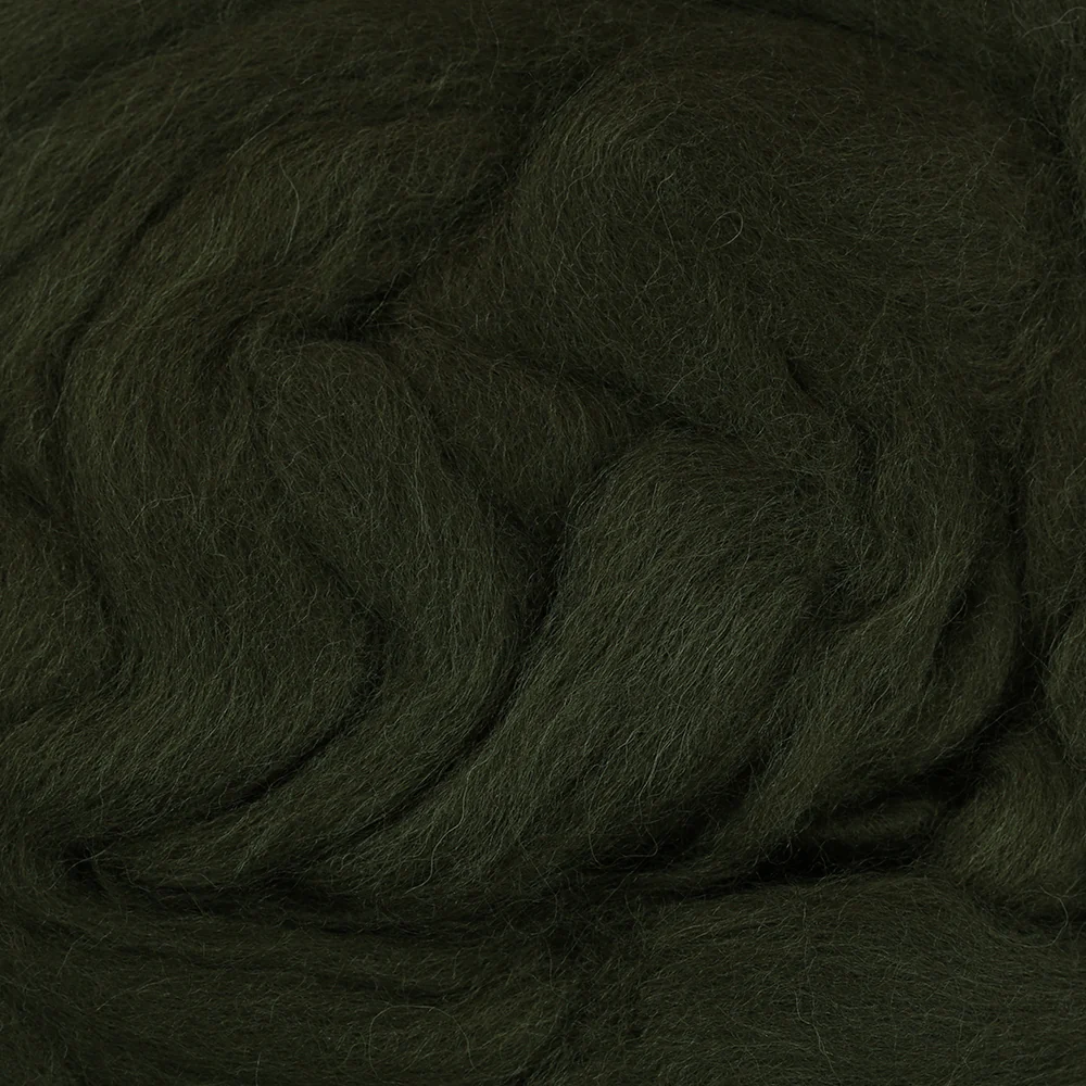 Kartopu Natural Wool Roving Felt,Green - K410 - Image 3
