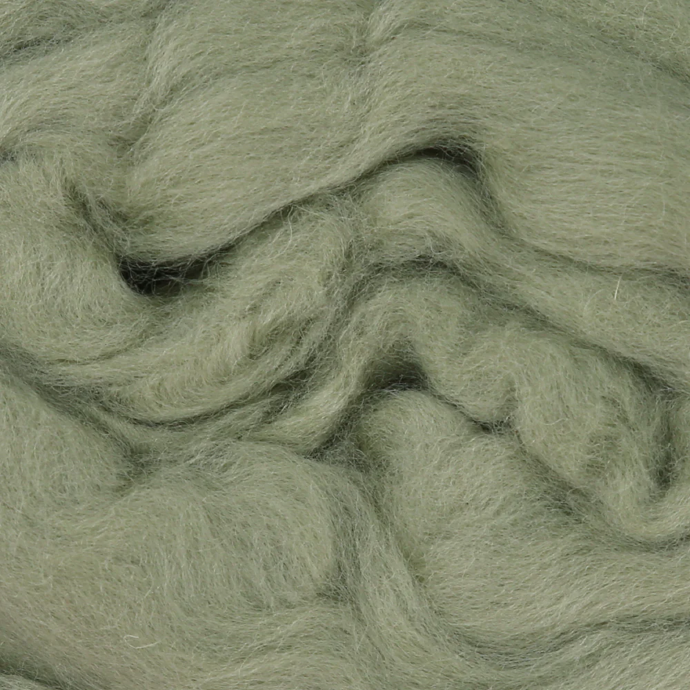 Kartopu Natural Wool Roving Felt,Green - K423 - Image 3