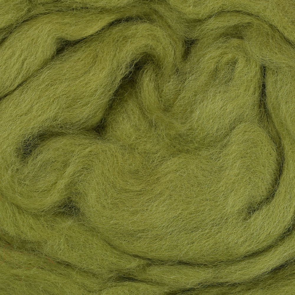 Kartopu Natural Wool Roving Felt,Green - K442 - Image 2