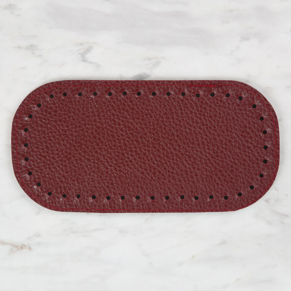 Knitme Bag Base 20x10 cm Oval, Claret Red BA-0062