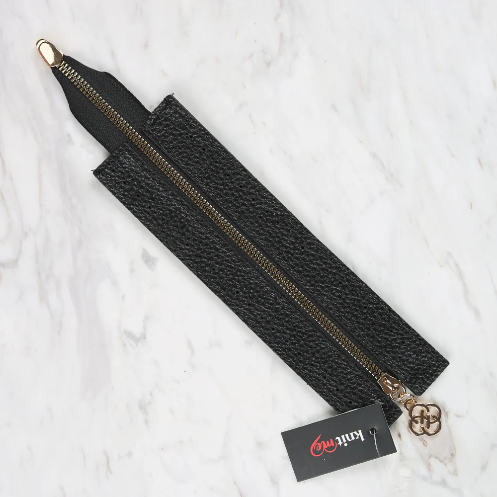 Knitme Bag Zipper 6x22 cm Black BA-0071