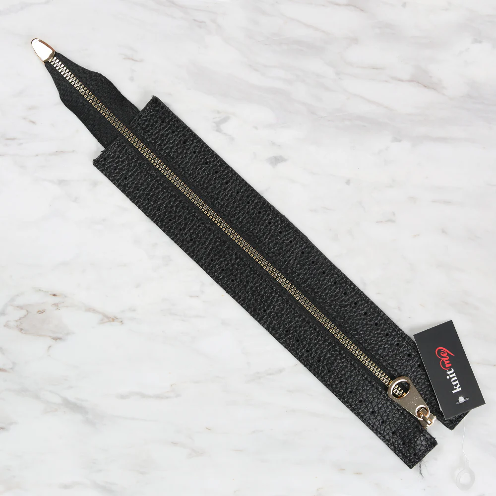 Knitme Bag Zipper 6x30 cm Black BA-0066