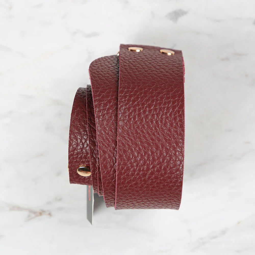 Knitme Belt Buckle Bag Hanger 125x4 cm Claret Red BA-0005 - Image 2