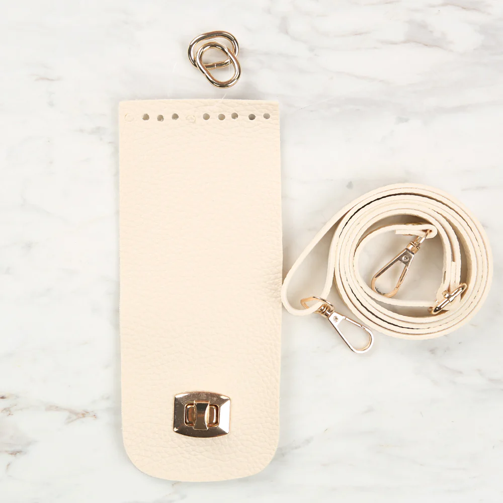Knitme Clip Phone Set 8.5x20 cm Cream BA-0047