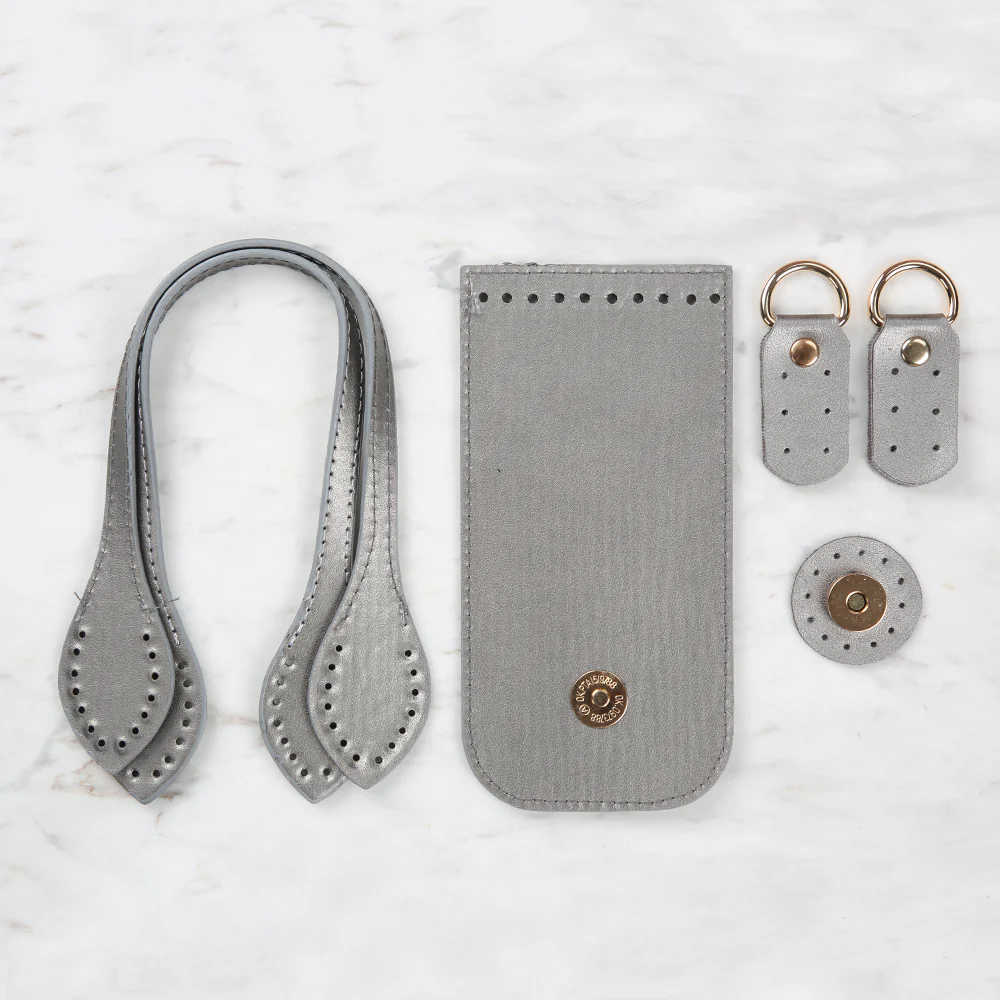 Knitme Fashion Bag Kit 8.5x17 cm Silver BA-0065