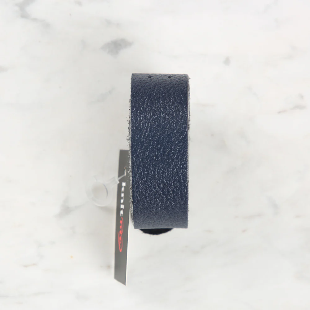 Knitme Genuine Leather Sports Sewing Bag Strap 75x2.5 cm Blue BA-0036 - Image 2