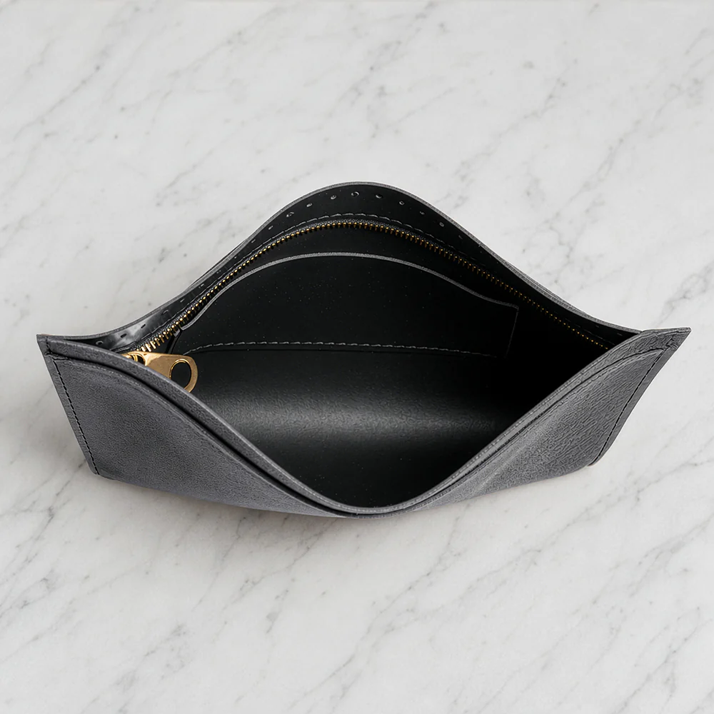 Knitme Leather Bag Lining with Knitted Base  Black 30*20 cm - BA-0149 - Image 2