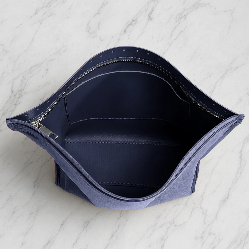 Knitme Leather Bag Lining with Knitted Base Blue 35*25 cm - BA-0158 - Image 2