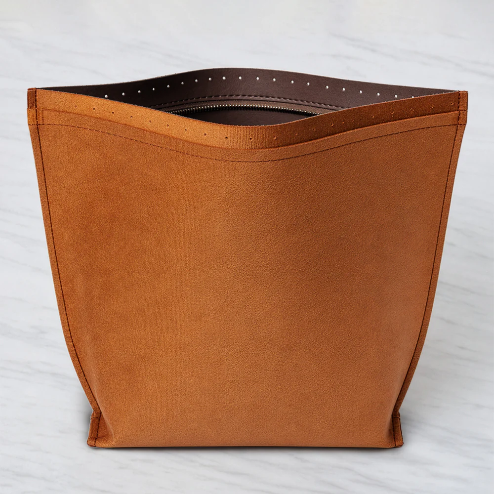 Knitme Leather Bag Lining with Knitted Base Brown 35*25 cm - BA-0158-1