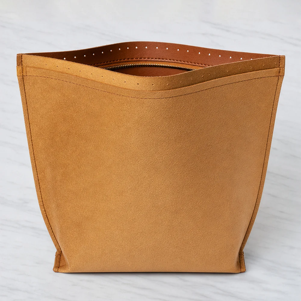 Knitme Leather Bag Lining with Knitted Base Brown 35*25 cm - BA-0158