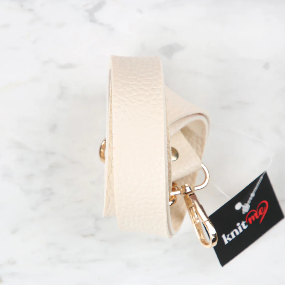 Knitme Sliding Buckle Bag Strap 130x2,5 cm Cream BA-0003 - Image 2