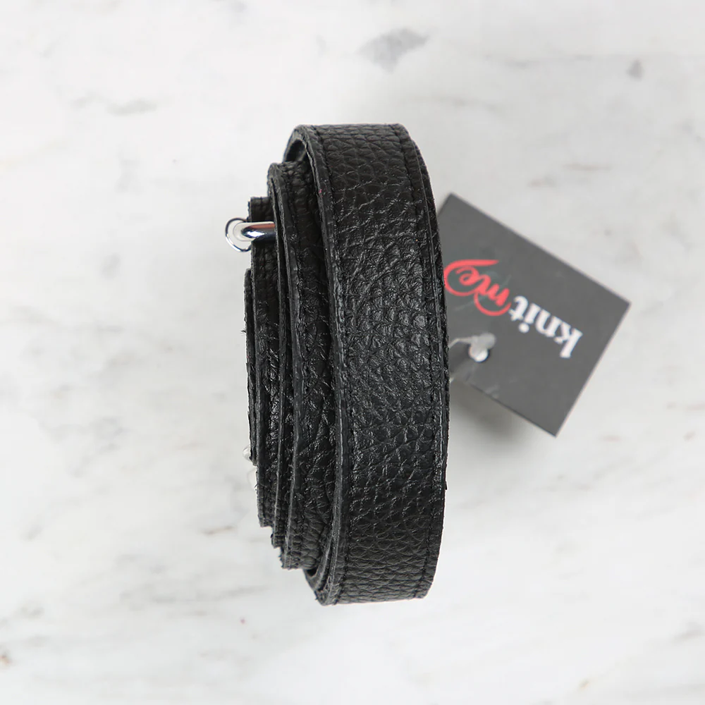 Knitme Sliding Buckle Bag Strap 130x2 cm Black BA-0072 - Image 2
