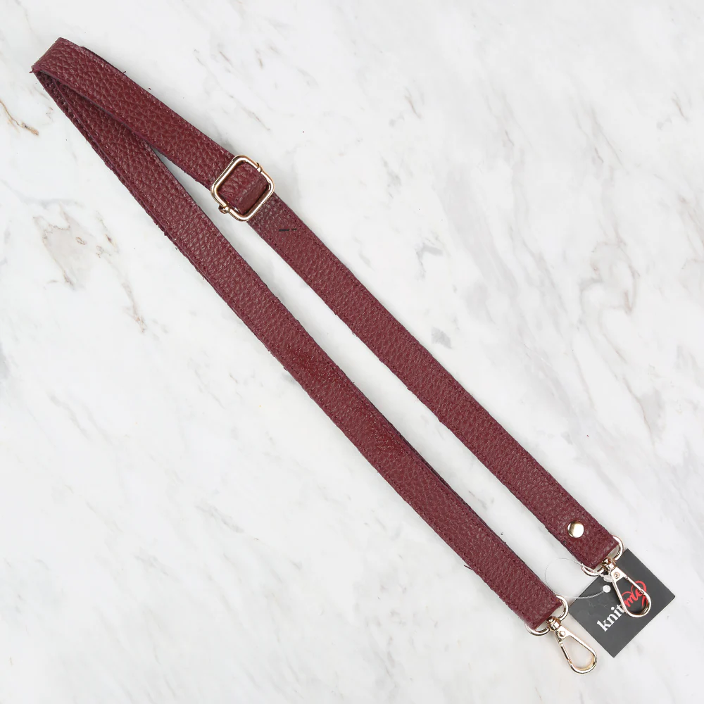 Knitme Sliding Buckle Bag Strap 130x2 cm Claret Red BA-0072