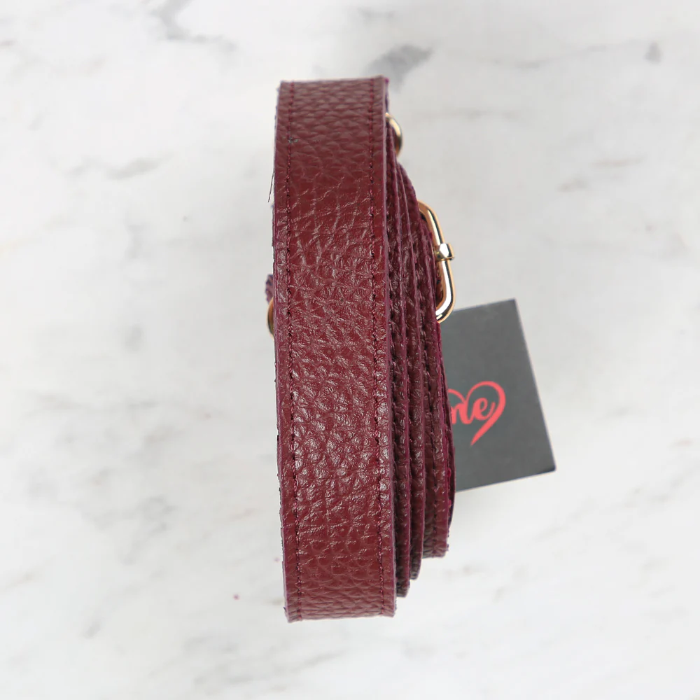 Knitme Sliding Buckle Bag Strap 130x2 cm Claret Red BA-0072 - Image 2