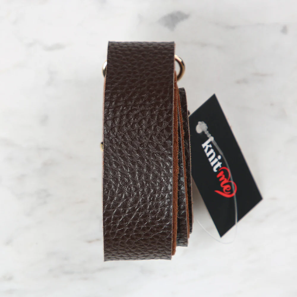 Knitme Sliding Buckle Bag Strap 130x3 cm Brown BA-0004 - Image 2
