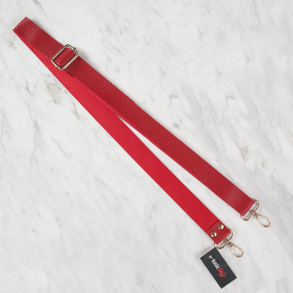 Knitme Sliding Buckle Bag Strap 130x3 cm Red BA-0004