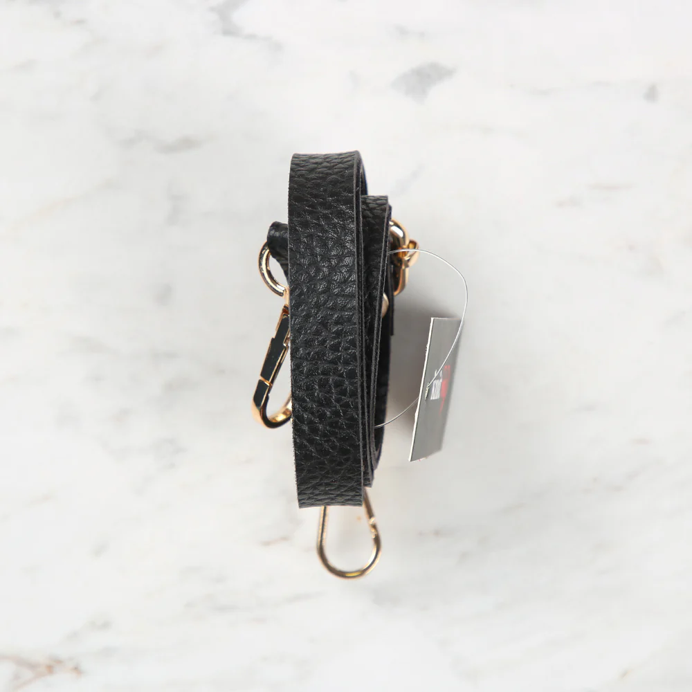 Knitme Sliding Buckle Bag Strap 135x1.5 cm Black BA-0001 - Image 2