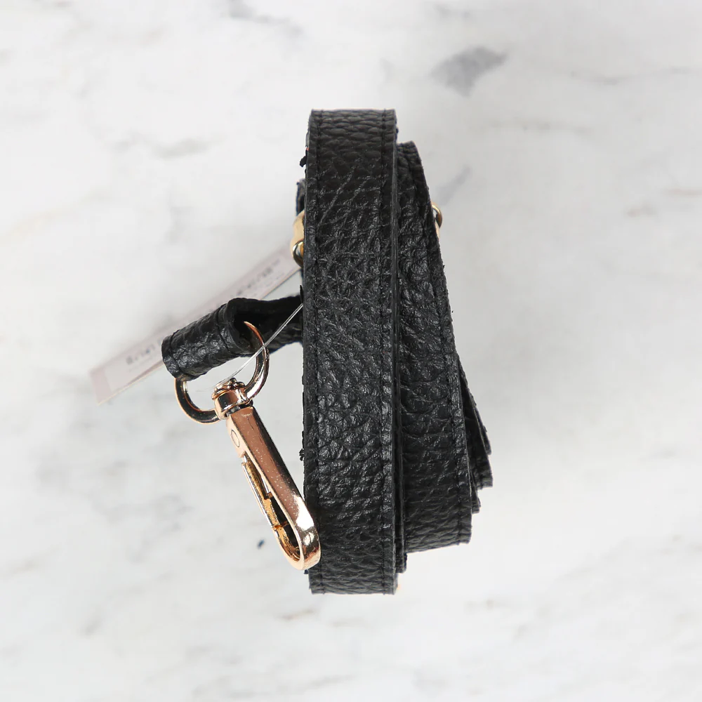 Knitme Sliding Buckle Bag Strap 135x1.5 cm Black BA-0073 - Image 2