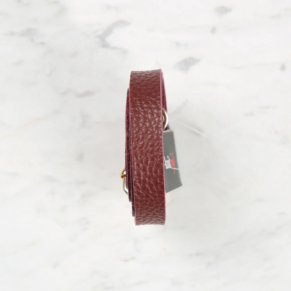 Knitme Sliding Buckle Bag Strap 135x1.5 cm Claret Red BA-0001 - Image 2