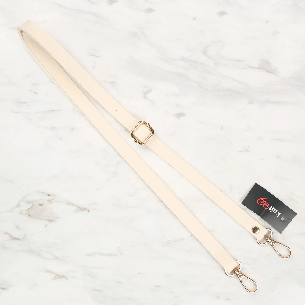 Knitme Sliding Buckle Bag Strap 135x1.5 cm Cream BA-0001