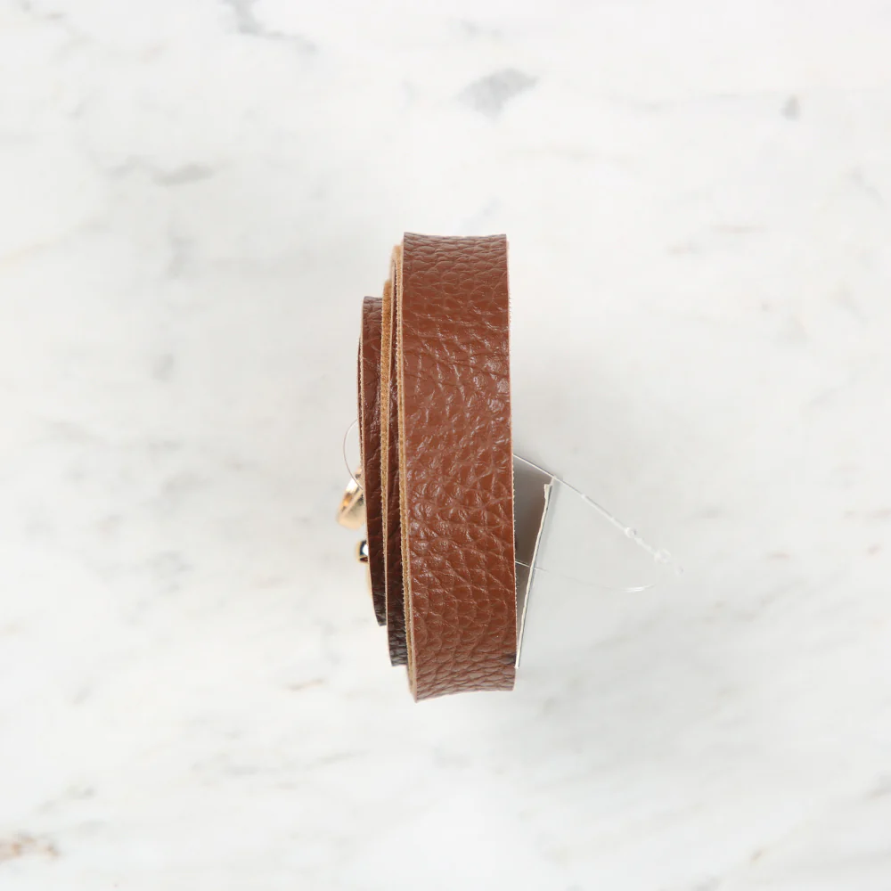 Knitme Sliding Buckle Bag Strap 135x1.5 cm Taba BA-0001 - Image 2