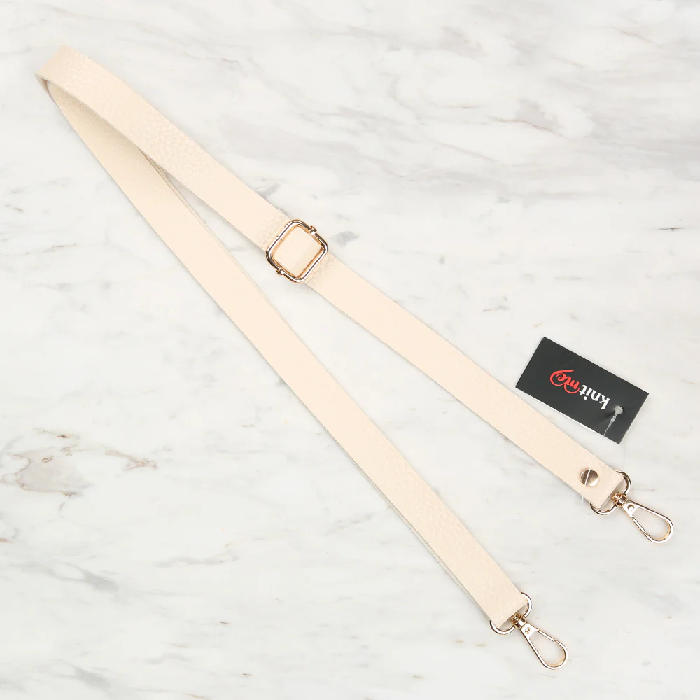 Knitme Sliding Buckle Bag Strap 135x2cm Cream BA-0002