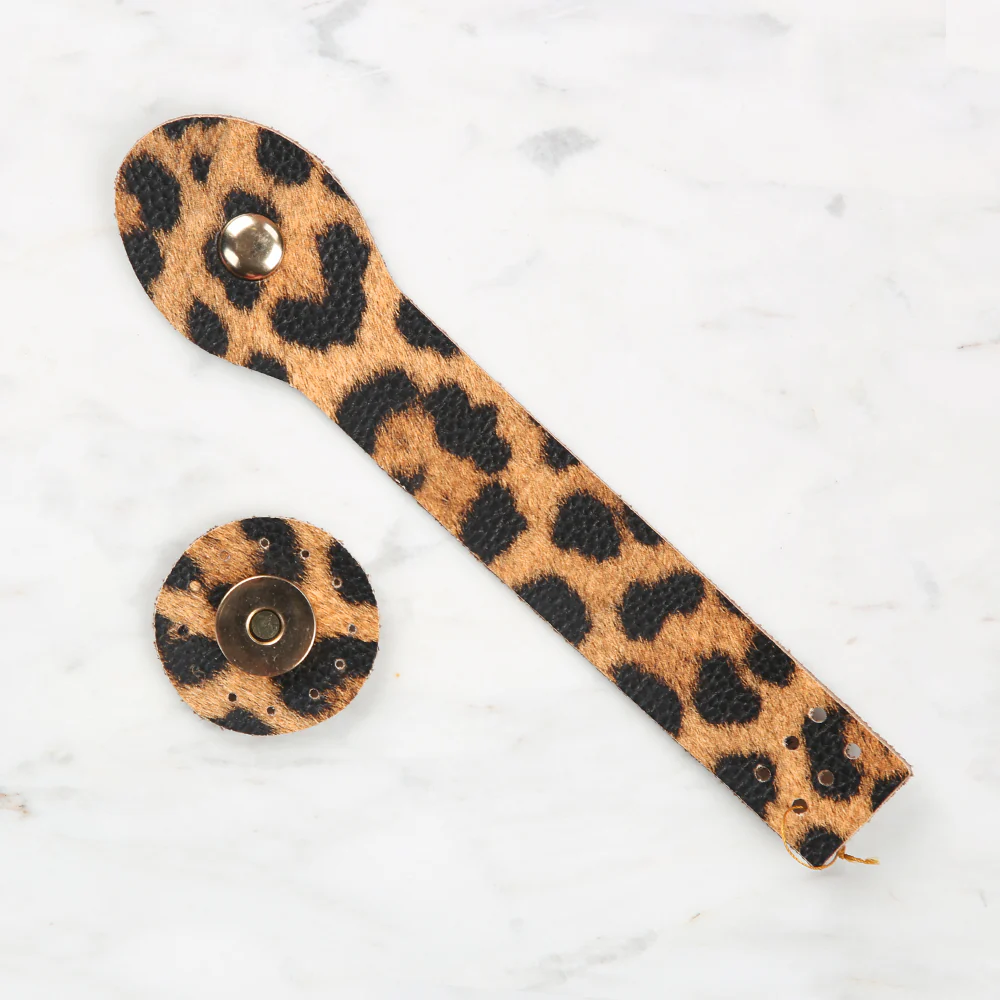 Knitme Snap Bag Cover 2.5x17 cm Leopard BA-0045