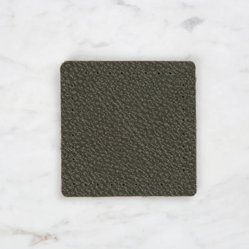 Knitme Square Leather 8x8 cm Green BA-0051